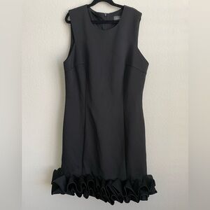 nwt! black sleeveless party dress with sass